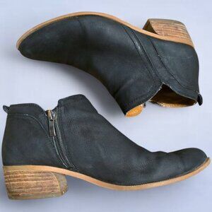 Franco Sarto Laso Black Leather Boots - Size 8.5